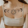 WEEKINK Sun & Moon Phases Temporary Tattoo – Versatile Design