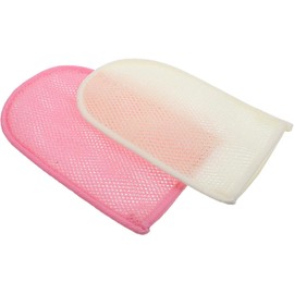 Hemobllo Guantes Exfoliantes de Baño 2 Piezas para Ducha y Limpieza Corporal