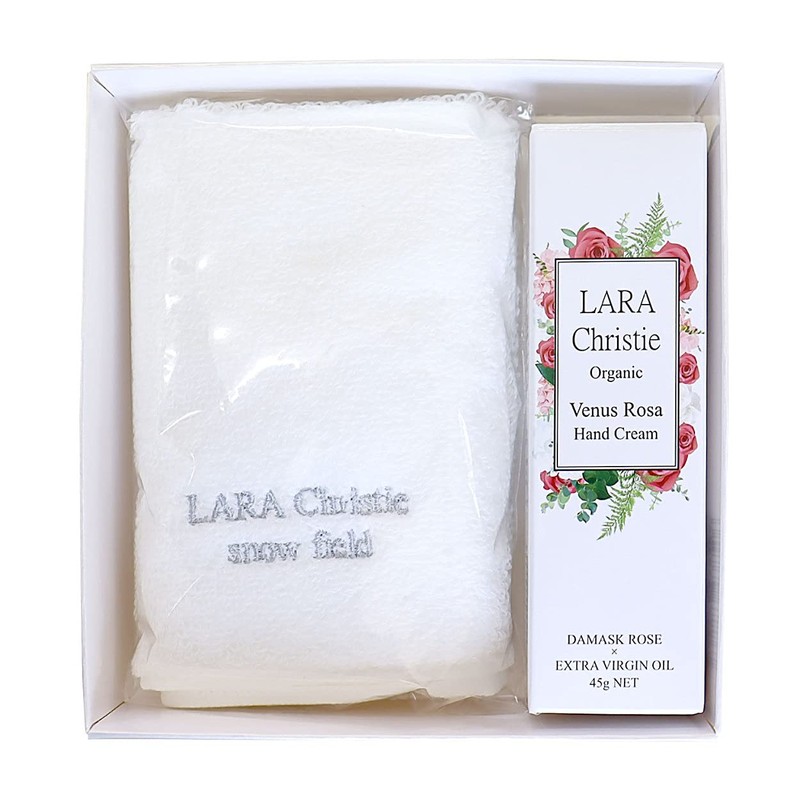 Lara Christie lg-0001 Handkerchief Towel, Imabari Snow Field Hand Cream