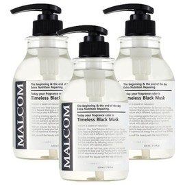 Malcolm Shampoo Timeless Black Musk, 520ml, 3 pcs / 말콤 샴푸 타임리스 블랙머스크, 520ml, 3개
