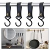 Pack of 8 S Hooks with Leather Loop, Hooks for