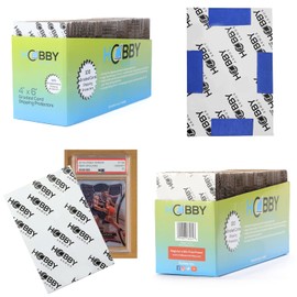 Hobby Armor Graded Card Shipping Protectors 4" x 6" - Protects Slabs and Semi-Rigid Card Holders During Shipment - Corrugated Cardboard Inserts for Sports and Trading Cards - PSA, BGS, SGC - 100 Pack