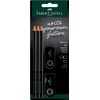 FABER-CASTELL 217086 Sleeve Pencil Set with Sharpener, Eraser and 3