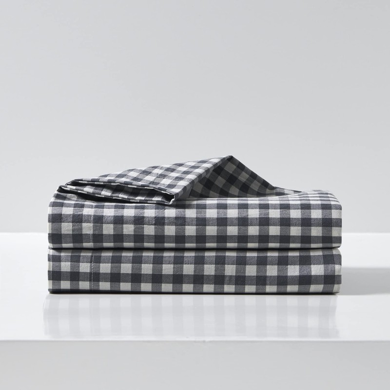 Soft and Light Cotton Easy Care Standard Checkered 2 Count,