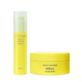 Clio Goodal Green Tangerine Vita C Eye Cream + Patch 60 Piece Set Single / 클리오 구달 청귤 비타C 아이 크림 + 패치 60매 세트 단일