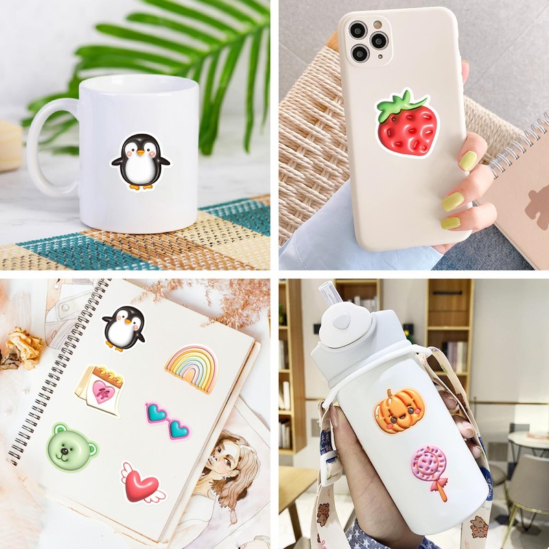 Mistree 3D Kawaii Stickers