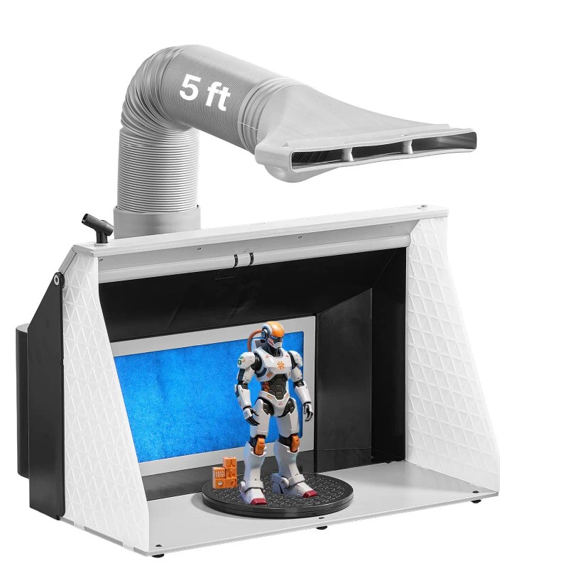 Portable Hobby Airbrush Paint Spray Booth Kit 21.5 X 18.7
