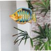 Ipetboom 2Pcs Metal Fish Wall Decor Vibrant Iron Fish Wall