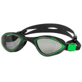 Aqua Speed Swimming Goggles Adjustable Durable for Adults Anti-Fog UV Swimming Googles Triathlon Black Green Tinted Lens Flex