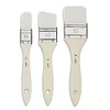 Pebeo Gesso Varnish Brush, White Synthetic Fiber, Pack of 3