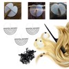 Allazone Micro Ring Set 2500 Pieces Micro Rings for Extensions,