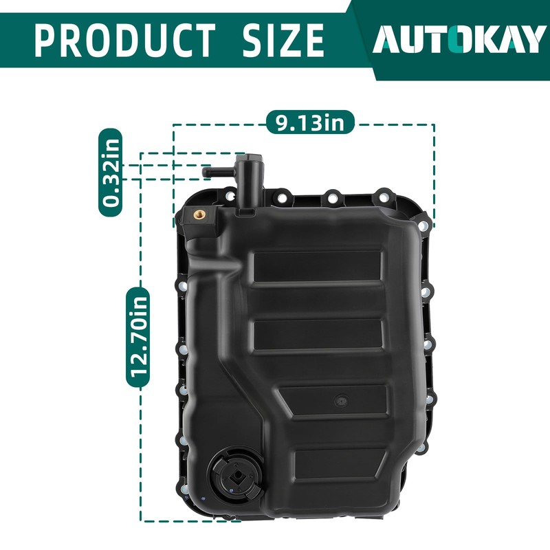 AUTOKAY 68192621AA Transmission Pan Valve Body Cover Replacement for Jep