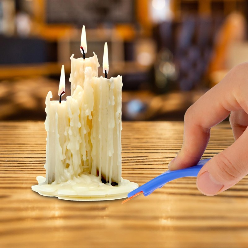 QWORK Plastic Scraper Set - 2 Pieces with 100 Scratch-Free