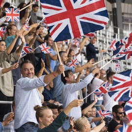 Large Union Jack Flag 5ft x 3ft Great Britain National Flag Team GB Supporters Flag for Festival Party with Double Stitched Seam and Metal Eyelets