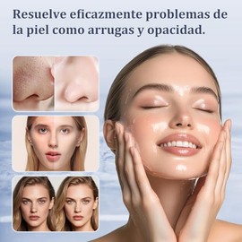 8PCS Mascarillas Faciales, Mascarilla Bio Colágeno, Reafirma e hidrata la piel, reduce los poros, Mascarilla Nocturna de Colágeno Profundo para Elasti