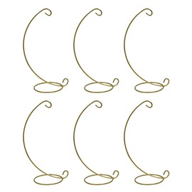 Charmoon Display Stand Suncatcher Hanging Pedestal Interior Tabletop Universal Banana Stand Set of 6 (Gold Yellow)