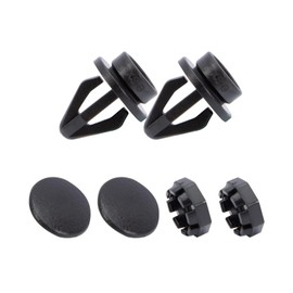 2 Sets Parcel Shelf Clips Compatible with Nissan Juke 2010-2014 Black Rear Luggage Fastening Brackets 799161KA2A