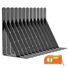 LuckIn 12-Pack Heavy Duty Shelf Bracket, 10 Inch Wall Shelf