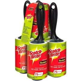 Scotch Brite Lint Roller, Value Pack of 75 Sheets, 375 Total Sheets