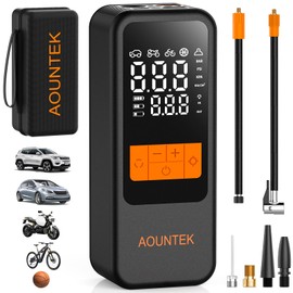 Tire Inflator Portable Air Compressor Portable Air Pump For Car Tires with Digital Pressure Gauge 150 PSI Fast Inflation Auto Shut Off Function Cordless Electric Air Pump for Bike Motorcycle Ball,etc