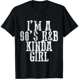 I'm a 90's R'b Kinda Girl-Men's Cute Cotton/Polyester Sleeveless T-ShirtColor: Multicolor, Size: S