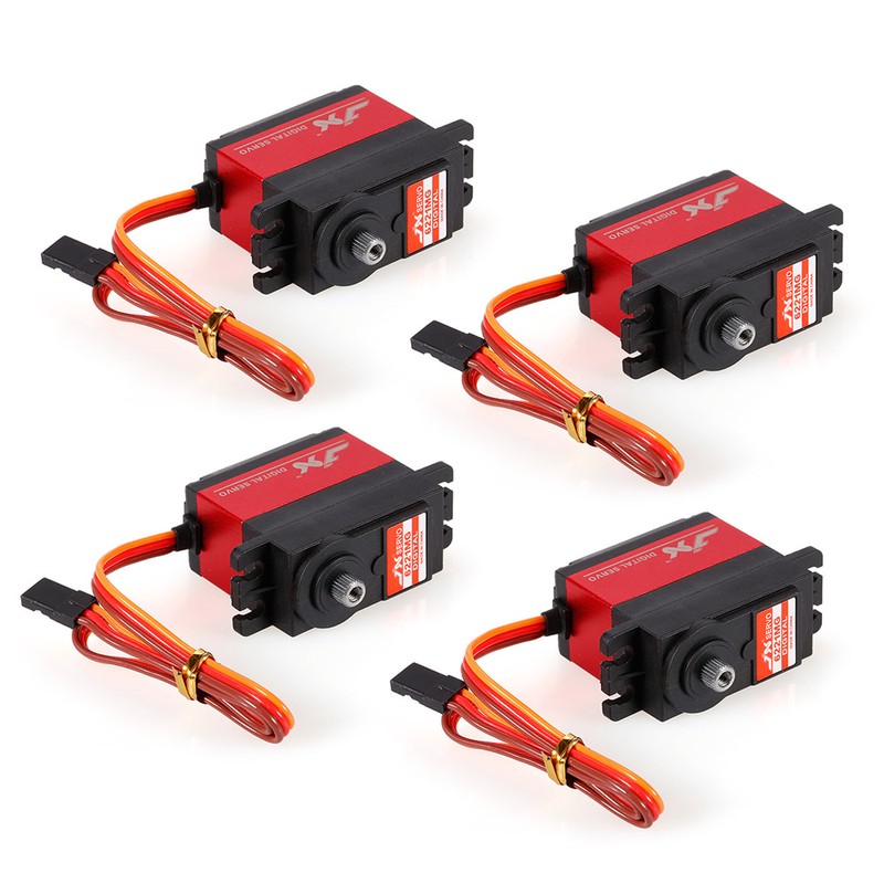 4pcs JX PDI-6221MG Metal Gear Digital Servo 20kg Torque Aluminums