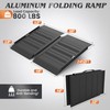 Nuvium 2FT Portable Wheelchair Ramp with Handle, Non-Slip Aluminum Folding