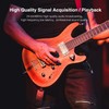 LEKATO 2.4GHz Wireless Guitar System - 6 Channels Rechargeable Wireless