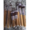 BS-MALL 11-Piece Bamboo Makeup Brush Set with Organizer Bag &