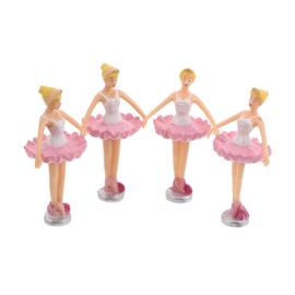 Milisten 4pcs Ballerina Dolls for Music Box Elegant Ballet Princess Figurines Decorative Accessories for Girls Birthday and Collectibles