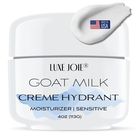 Goat Milk Moisturizer Face Cream Vitamin C & E, Anti Aging Reduce Dark Circles, Puffiness, Under Eye Bags, Wrinkles & Fine Lines (4 oz.)