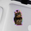 Holographic Decal Stickers of Cute Dog Premium Waterproof Vinyl Decal