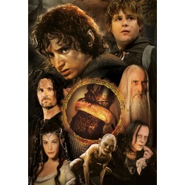 Clementoni Lord of The Rings 1000 Piece Adult Puzzle Poster Included Puzzle Famous Movies Fun for Adults Made in Italy 39907 Multicoloured