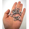 JY-MARINE 316 Stainless Steel D Shackle, Mini Shackles Bracelet,for Paracord