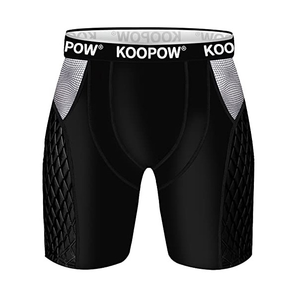 KOOPOW Boys' Sliding Shorts Youth Padded Slider Shorts Sliding Pads