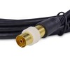 SSL Satellites 2 Meter 3C-2V Black Cable TV Aerial Lead