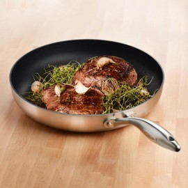 Scanpan CX+ 12.5" Fry Pan - Stratanium Plus Nonstick - 5-ply Stainless Steel