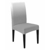 Savannan Chair Covers Set of 4, Country Gray Gradient Lines