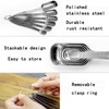 Hushnow Stainless Steel Measuring Spoons Set of 7 with Leveler,
