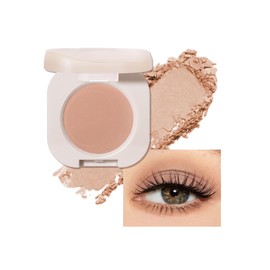 Matte Single Eyeshadow Palette,Nude Smooth Ultra-Fine Eye Shadow Powder for Old Women,Monochrome Neutral Cream Blendable High Pigment for Eyeshadow Primer Base,Natural Longlasting Korean Eye Makeup-04
