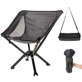 iCoolGoGo Portable Chair with Carry Bag - Durable and Ultra-Light Folding Chair for Camping - Supports 300 Lbs - Perfect for Outdoor Adventures