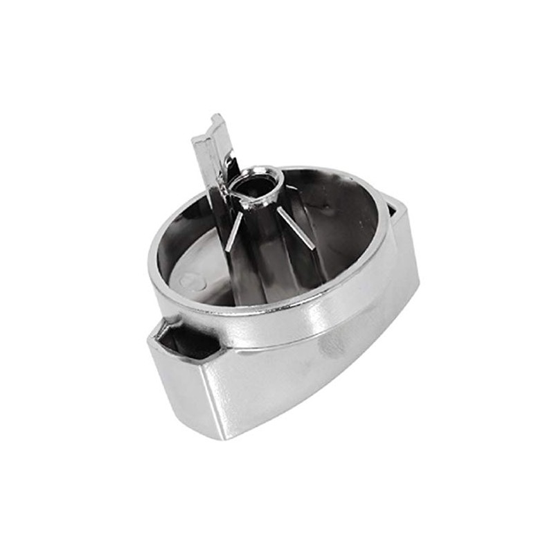 Belling Genuine Hob Hotplate Control Knob Switch (Silver / Chrome