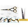 Professional Hairdressing Scissors, Japanese Stainless Steel Salon Scissors - 16.5