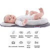 SECOND MUM Ultra Soft Baby Pillow Portable Adjustable Anti-Roll 3D
