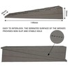 SKIR'CO (Pack of 4) Plastic Fluting Wedges 149 x 45