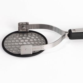 Jeanne Fitz Potato Masher Stainless Steel - Foldable Potato Smasher Kitchen Tool, Bean Masher, Meat, Avocado, Baby Food, Ergonomic Handle, Collapsible Space-Saving Kitchen Gadgets, Cooking Utensils