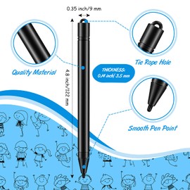 24 Pieces Replacement Stylus Pens LCD Board Pens for LCD Writing Tablet Drawing Pad Memo Message Boards Kids Adults, Black