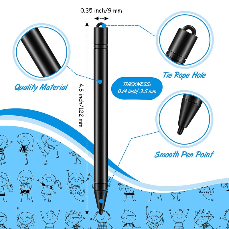 24 Pieces Replacement Stylus Pens LCD Board Pens for LCD