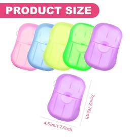 5 Boxes Paper Soap Sheets,Portable Hand Soap Flakes,Mini Scented Slice Sheets Disposable Hand Washing Paper Soap for Traveling Hiking Campin Home Travel and Outdoor Activities