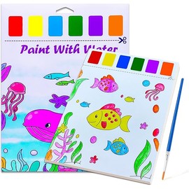 BAOXUE Water Coloring Books for Kids Ages 4-8,Paint with Water Colors Book for Toddlers,Watercolor Painting Paper Gift for Boys Girls 2-4 Years